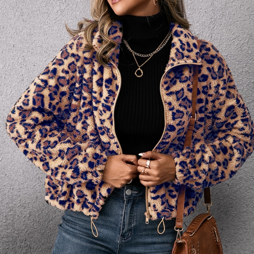 Willow Leopard Drawstring Jacket